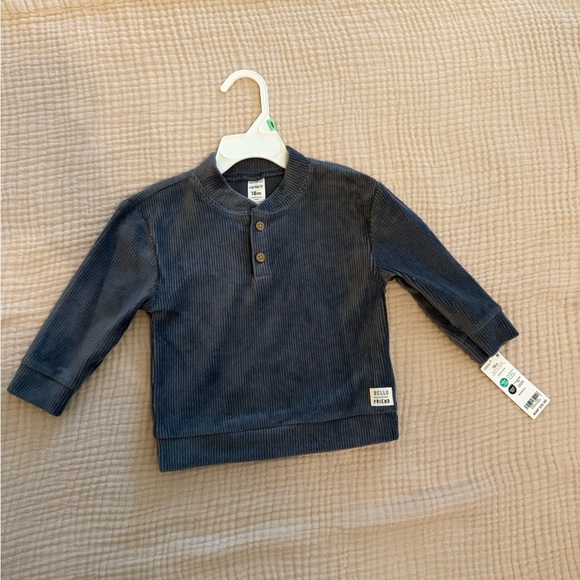 Blue Ribbed Toddler Set - Picture 2 of 7